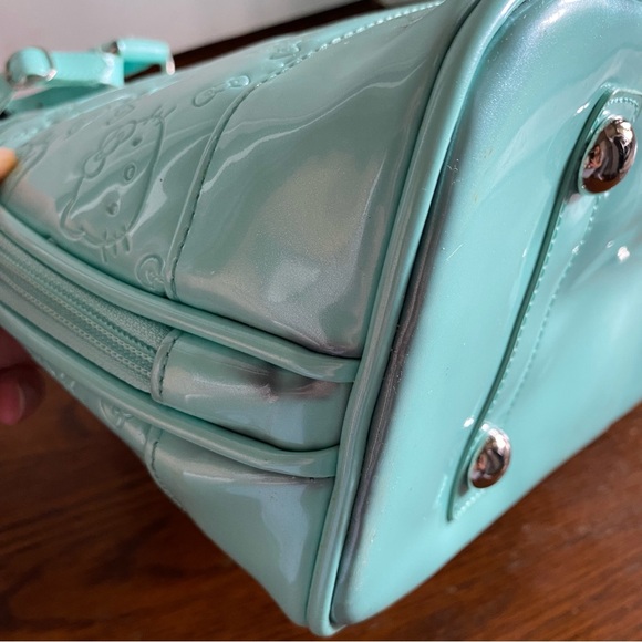 LoungeFly Hello Kitty Zip Up Bag in Mint - Picture 12 of 13